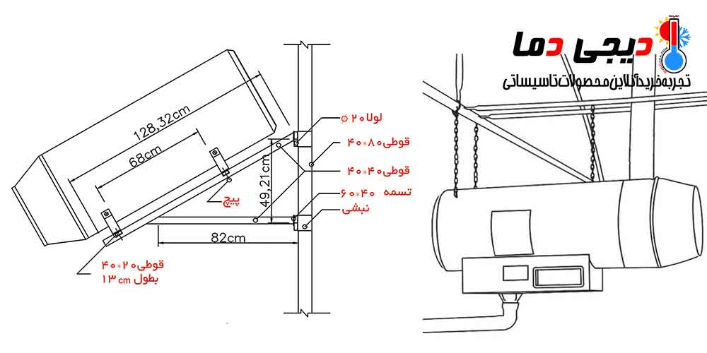 روش-نصب-دیواری-و-سقفی-سریQG